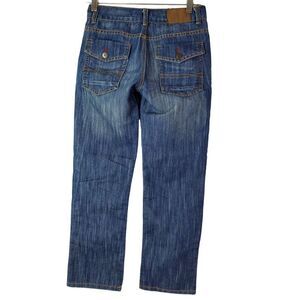 Tommy Hilfiger‎ Girls Bootcut Denim Jeans Size 12 Medium Wash Flap Pocket